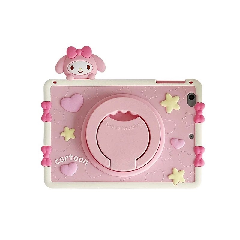 Θήκη προστασίας iPad – Σιλικόνη, μαλακό περίβλημα, σχέδιο κινούμενων σχεδίων; συμβατό με iPad Air 7/6, iPad Pro 10ης γενιάς, iPad 9; υποστηρίζει προσαρμογή; κατασκευή με θερμή πρέσα