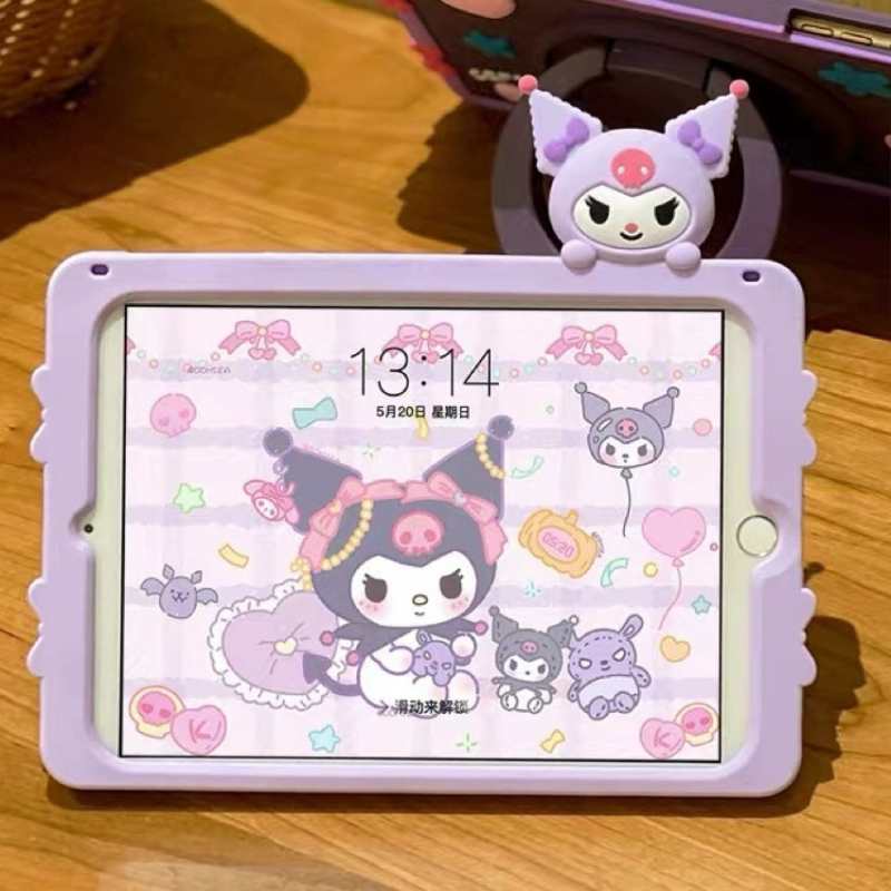Cartoon Melody silikónové ochranné puzdro pre iPad Air 7/6, iPad Pro 10. generácie a iPad 9 (2025 tabletové puzdro)