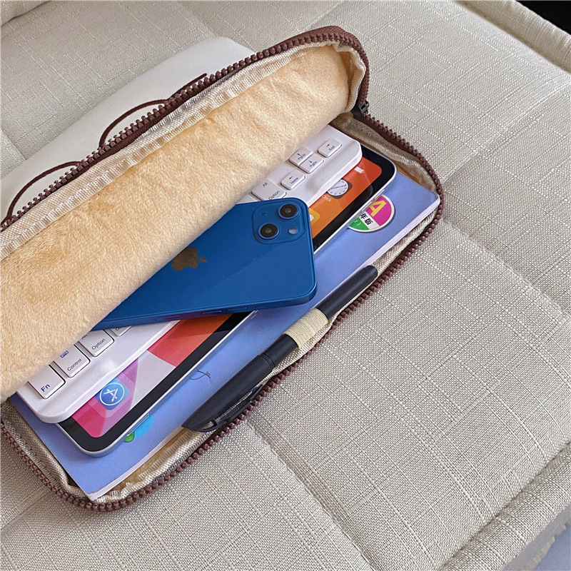 Калъф за таблети и лаптопи със животинска бродерия, нейлонова външна повърхност, подплата от полиестер, дишащ, износоустойчив, против кражба