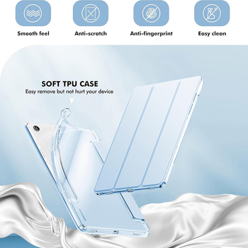 Zaštitno kućište za Samsung Tab A9/A9 Plus, 2-u-1 kreativan dizajn, umjetna koža, magnetsko zatvaranje, otpornost na padove, završna obrada toplim pritiskom, podrška načinu rada spavanja