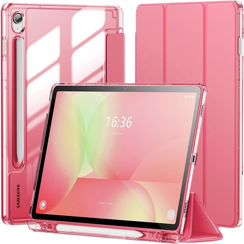 Zaštitno kućište za Samsung Tab A9/A9 Plus, 2-u-1 kreativan dizajn, umjetna koža, magnetsko zatvaranje, otpornost na padove, završna obrada toplim pritiskom, podrška načinu rada spavanja