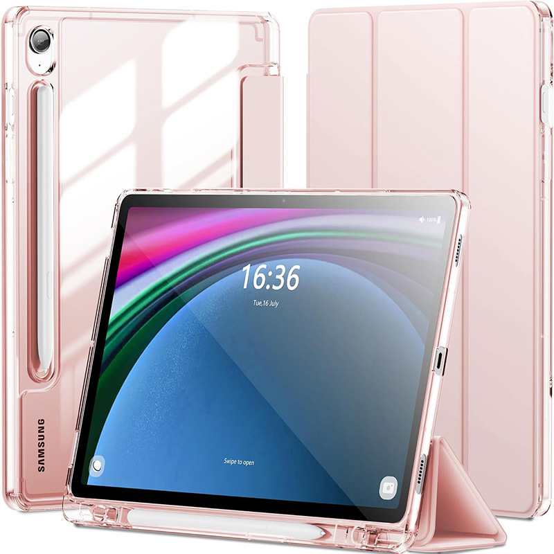 Zaštitno kućište za Samsung Tab A9/A9 Plus, 2-u-1 kreativan dizajn, umjetna koža, magnetsko zatvaranje, otpornost na padove, završna obrada toplim pritiskom, podrška načinu rada spavanja