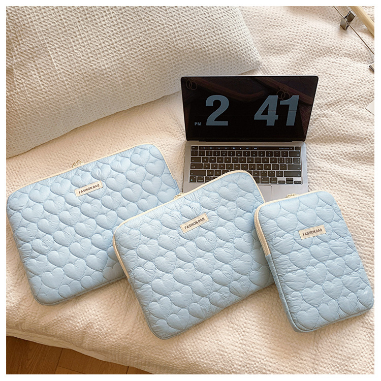 Buye нейлонов калъф за лаптоп и таблет, карирана шарка, ултра лек, подплата от нейлон