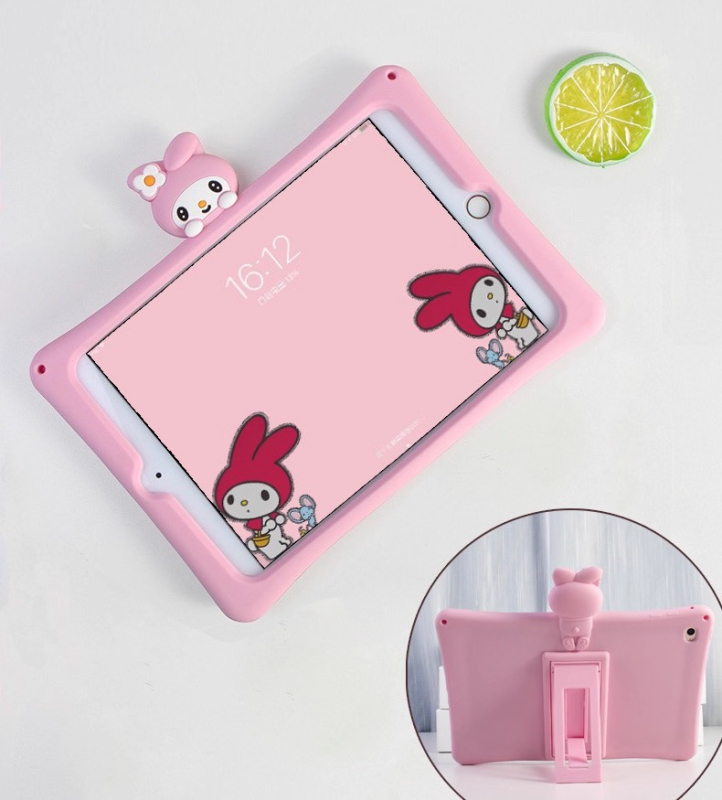 Θήκη iPad από σιλικόνη, μαλακό cartoon σχέδιο, προστασία από πτώσεις, συμβατή με iPad της Apple, δυνατότητα προσαρμογής