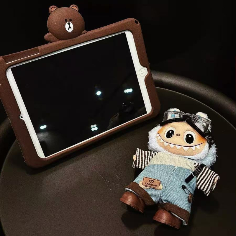 Θήκη iPad από σιλικόνη, μαλακό cartoon σχέδιο, προστασία από πτώσεις, συμβατή με iPad της Apple, δυνατότητα προσαρμογής
