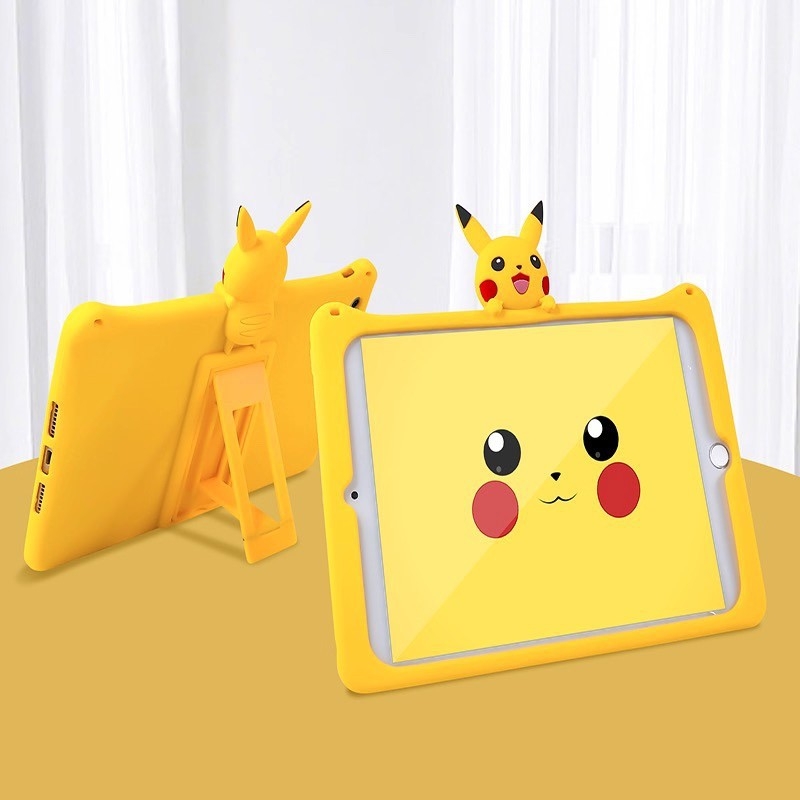 Θήκη iPad από σιλικόνη, μαλακό cartoon σχέδιο, προστασία από πτώσεις, συμβατή με iPad της Apple, δυνατότητα προσαρμογής