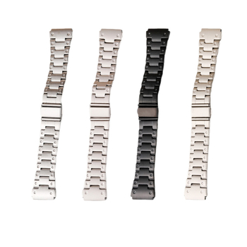 Каишка за смарт часовник от неръждаема стомана с ръб, обвит с точки, съвместима с Apple Watch и Huawei GT