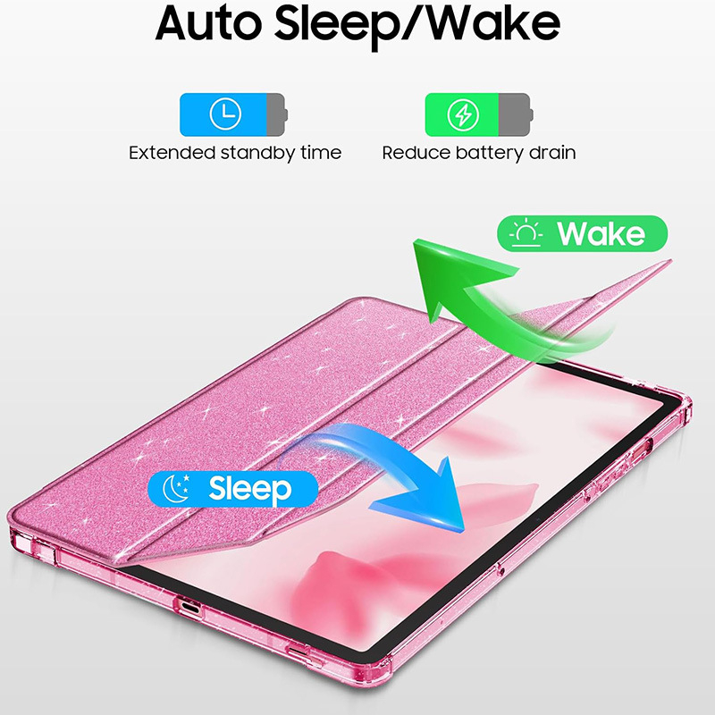 Θήκη προστασίας Samsung S11/S11FE με αριστερή θέση για γραφίδα — συνθετικό δέρμα, τρι-fold μινιμαλιστικός σχεδιασμός, λειτουργία ύπνου, αντίσταση σε γρατσουνιές και δακτυλικά αποτυπώματα