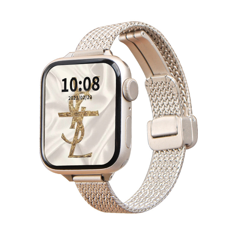 Метален каиш за Apple Watch с магнитно закопчаване, модерен дизайн