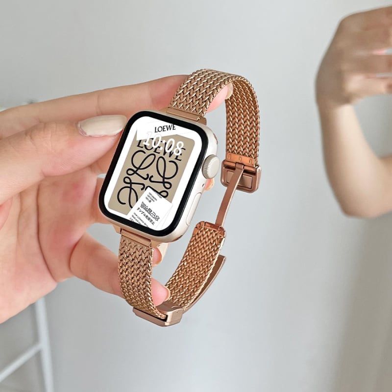 Метален каиш за Apple Watch с магнитно закопчаване, модерен дизайн