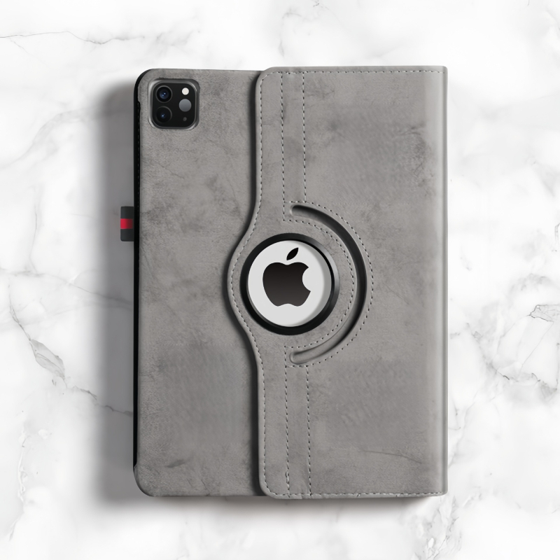 Θήκη προστασίας για iPad με περιστρεφόμενο στήριγμα, χειροποίητο συνθετικό δέρμα, συμβατή με Apple, ανθεκτική στους κραδασμούς και πτώσεις, υποστήριξη λειτουργίας ύπνου