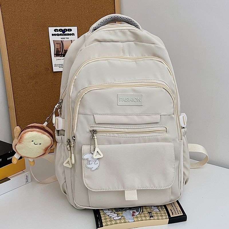 Ženski ruksak u japanskom stilu s velikim kapacitetom za studentice (Vanjski materijal: poliester; Podstava: najlon; Uzorak: jednobojan; Veliki kapacitet; Pogodno za izvanškolsku upotrebu)