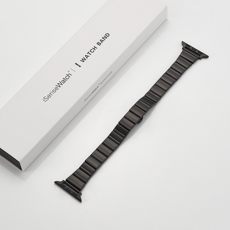 Метален каиш за Apple Watch за S10 и iWatch9 – минималистичен стил, катарама, персонализирани размери на интерфейса