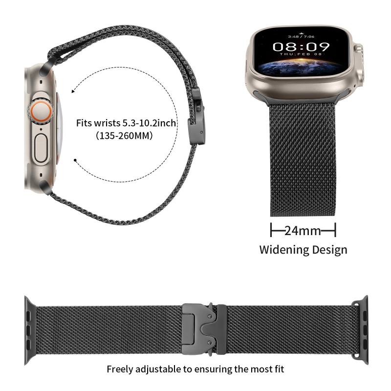 Apple Watch Milanese каишка S10S987 Ultra2 HYF Метал Мода