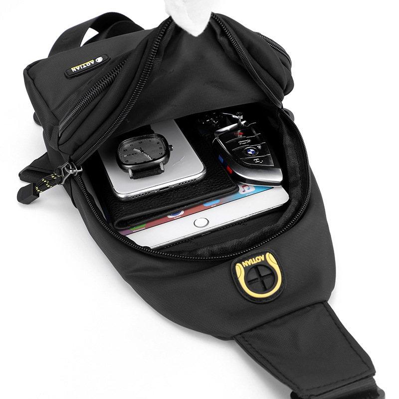 Aotian muška crossbody torba – Oxford tkanina, vodootporna, podstava od poliestera, stil za poslovna putovanja