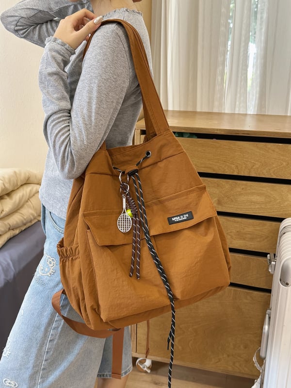 Mrmi Σακίδιο από νάιλον σε ιαπωνικό στυλ, με Μεγάλη Χωρητικότητα, Διαπνέον και Ελαφρύ, Σχέδιο κορδονιού-κουβά, Ρυθμιζόμενοι ιμάντες με αερόσφυξη, Για γυναίκες