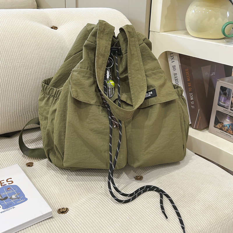 Mrmi Σακίδιο από νάιλον σε ιαπωνικό στυλ, με Μεγάλη Χωρητικότητα, Διαπνέον και Ελαφρύ, Σχέδιο κορδονιού-κουβά, Ρυθμιζόμενοι ιμάντες με αερόσφυξη, Για γυναίκες