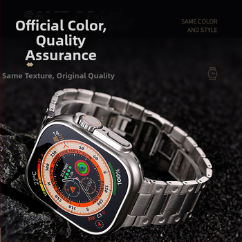 Penghun Apple Watch Ultra roostevabast terasest kettiga rihm | Materjal: 29990800995 | Stiil: Äri | Ühilduvus: Apple Watch Ultra