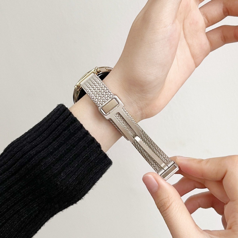 Remen od nehrđajućeg čelika s magnetskim kopčanjem – kompatibilan s Huawei GT3/GT4, Samsung, Apple Watch, Garmin – moderan stil, 32 g