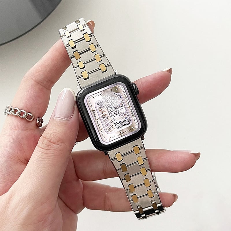 Стоманена каишка за Apple Watch Ultra, AP Five-Bead стоманена каишка, Dingchen, 90 g