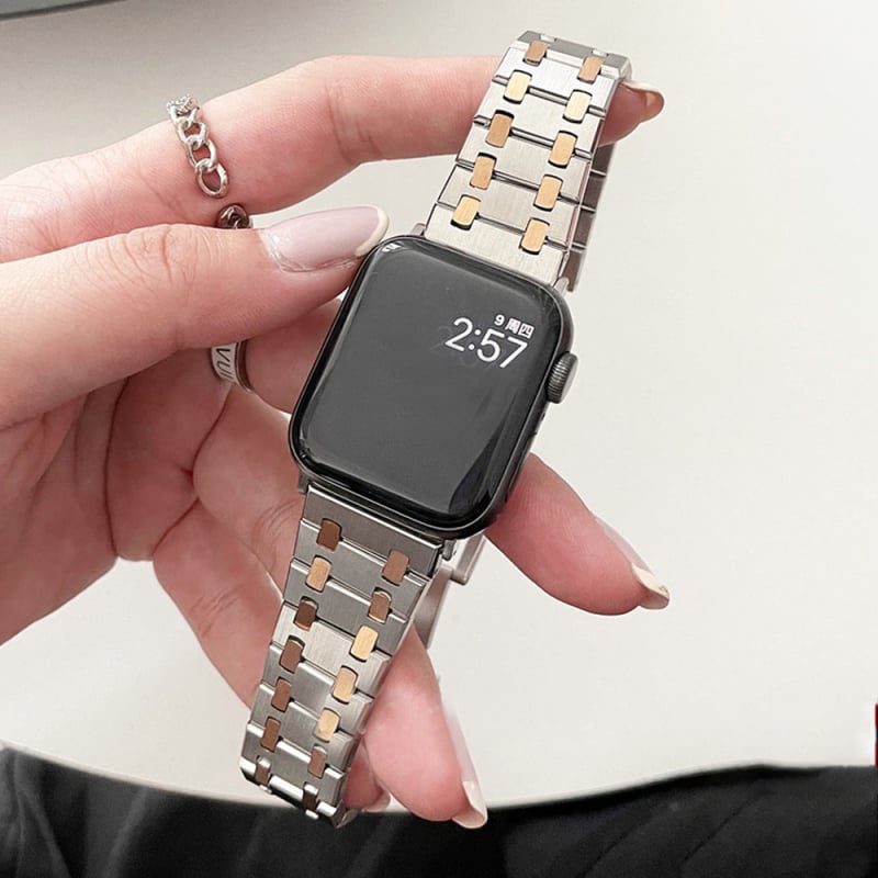 Стоманена каишка за Apple Watch Ultra, AP Five-Bead стоманена каишка, Dingchen, 90 g