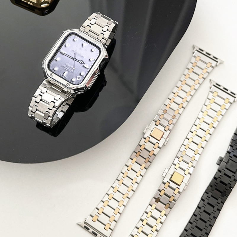 Стоманена каишка за Apple Watch Ultra, AP Five-Bead стоманена каишка, Dingchen, 90 g