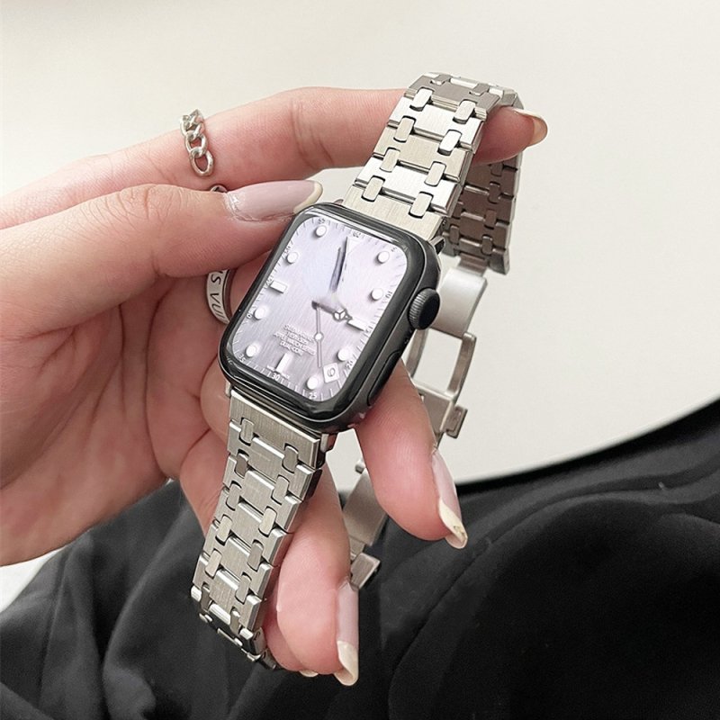 Стоманена каишка за Apple Watch Ultra, AP Five-Bead стоманена каишка, Dingchen, 90 g