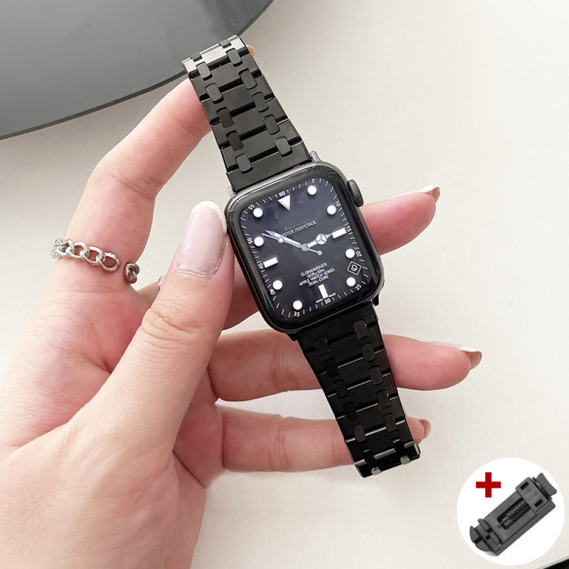Стоманена каишка за Apple Watch Ultra, AP Five-Bead стоманена каишка, Dingchen, 90 g