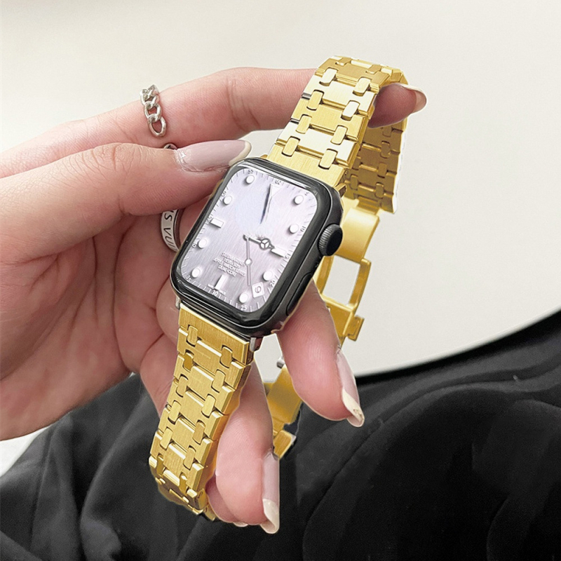 Стоманена каишка за Apple Watch Ultra, AP Five-Bead стоманена каишка, Dingchen, 90 g