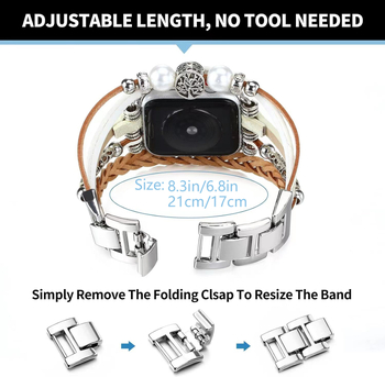 Каишка за Apple Watch, TPU материал, съвместима с Apple Watch 4-9 поколения, закопчаване с един пръстен, 40 г, модел 2023