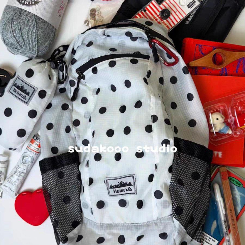 Ruksak u korejskom stilu s točkicama, zatvarač, za svakodnevnu upotrebu