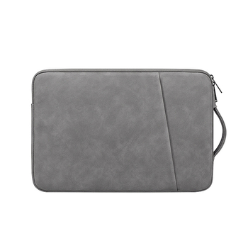 Husă pentru laptop cu căptușeală PU în textură piele de oaie — impermeabilă, ultra-ușoară, rezistentă la uzură și protecție a marginilor, pentru MacBook