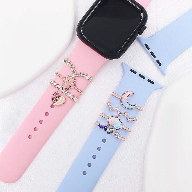 Декоративно колце за каишка Apple Watch, метално, Zhihu, стил Fashion