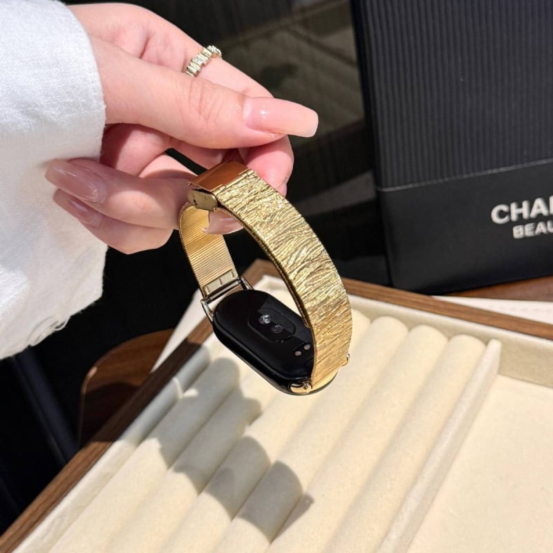 Brățară metalică pentru Apple Watch, interfață 14 mm, greutate 10 g, cataramă