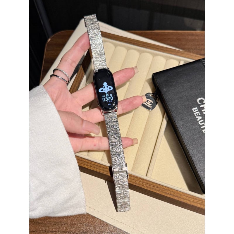 Brățară metalică pentru Apple Watch, interfață 14 mm, greutate 10 g, cataramă