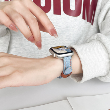 Каишка за Apple Watch кожена, 12 мм, пиново закопчаване, модерен стил