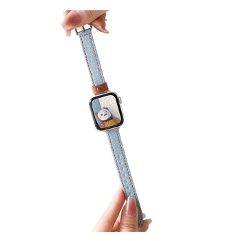 Каишка за Apple Watch кожена, 12 мм, пиново закопчаване, модерен стил