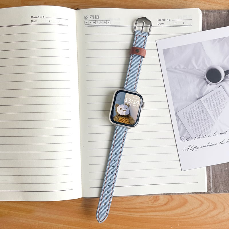 Каишка за Apple Watch кожена, 12 мм, пиново закопчаване, модерен стил