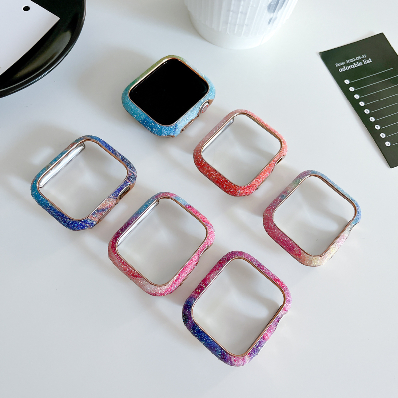 Apple Watch Star Diamond защитен калъф за серия 9–11 — твърд корпус, прост стил, марка VESCENT, Материал: Друго