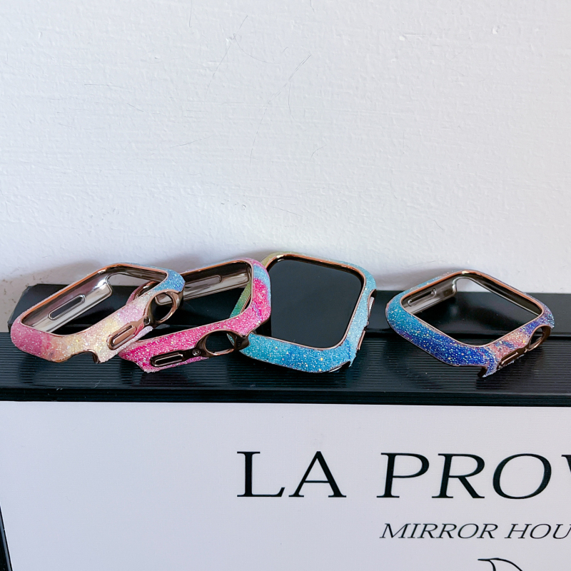 Apple Watch Star Diamond защитен калъф за серия 9–11 — твърд корпус, прост стил, марка VESCENT, Материал: Друго