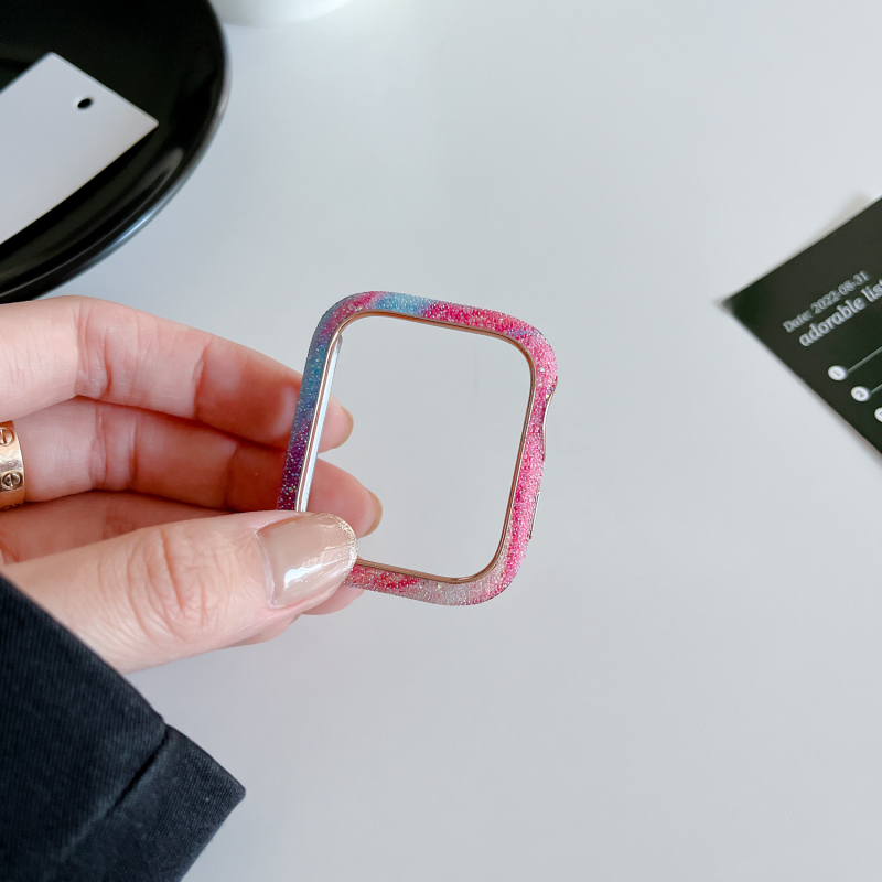 Apple Watch Star Diamond защитен калъф за серия 9–11 — твърд корпус, прост стил, марка VESCENT, Материал: Друго