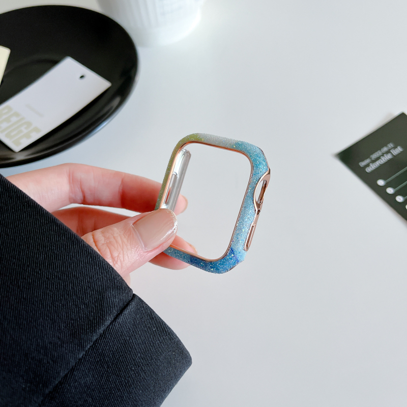 Apple Watch Star Diamond защитен калъф за серия 9–11 — твърд корпус, прост стил, марка VESCENT, Материал: Друго