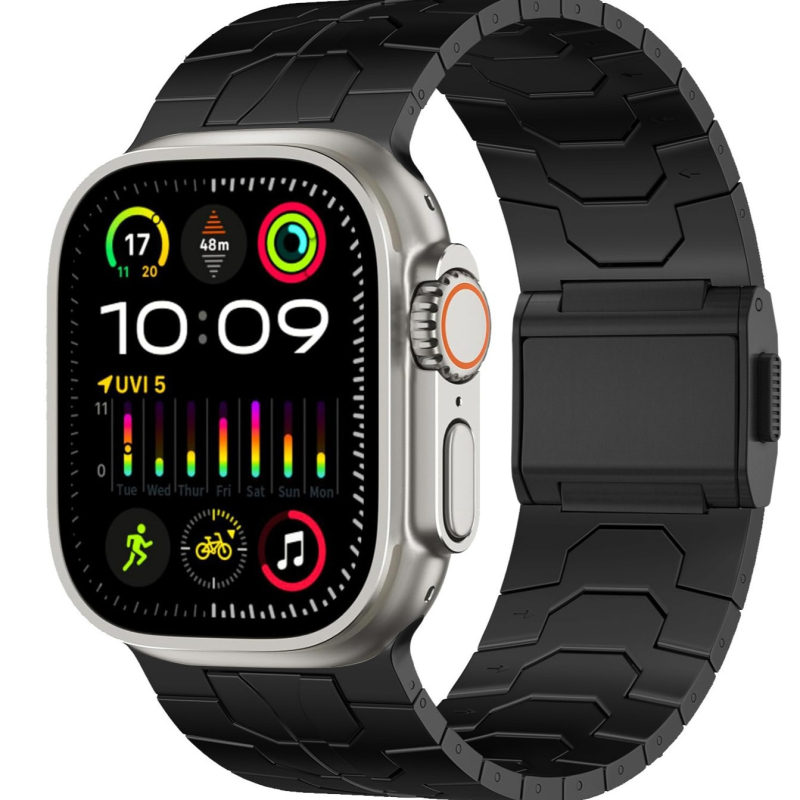 Метална каишка за Apple Watch със магнитна закопчалка, 22 мм интерфейс, съвместима с Apple Watch, пусната през 2024 г.