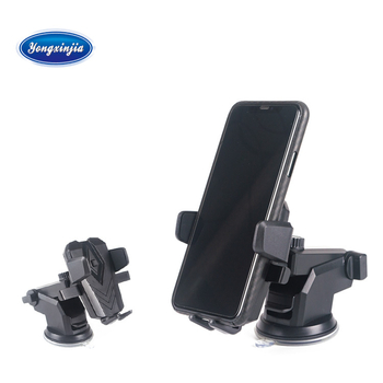 Държател за навигационен телефон за автомобил с вакуумен монтаж, универсална съвместимост, телескопично автоматично заключване, за предно стъкло