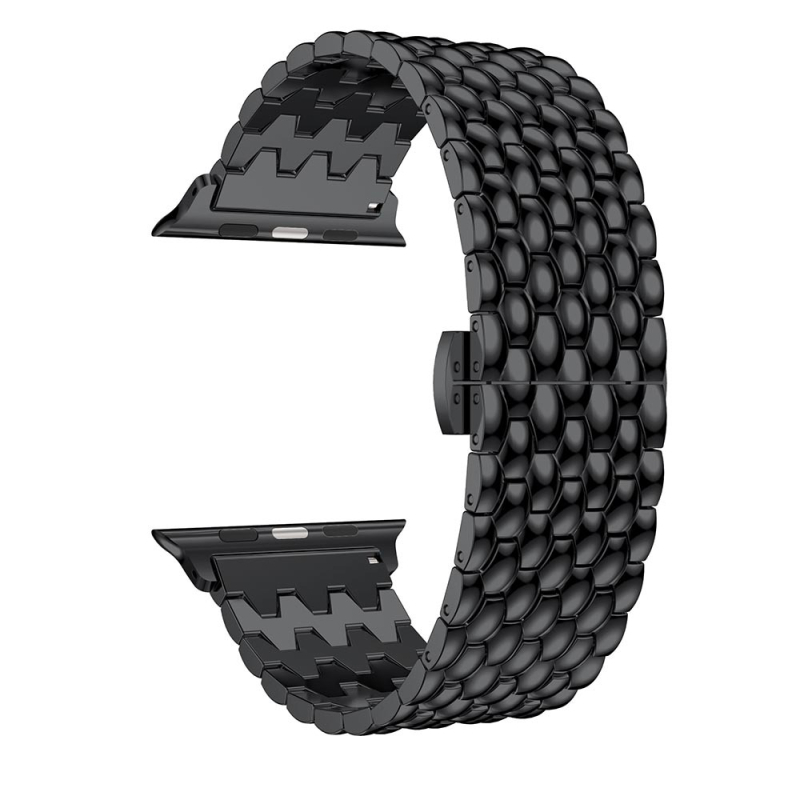 Метална каишка за Apple Watch със драконов мотив, за серии 2–7, 22 мм, закопчалка