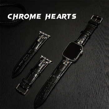 Каишка за Apple Watch от кожа с крокодилски модел; съвместима с Apple Watch; марка Neutral; без лицензираните частни марки.