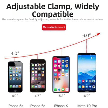 Raytheon držiak na telefón do auta pre centrálnu konzolu – teleskopický s automatickým zámkom, univerzálne kompatibilný s mobilnými telefónmi, pre centrálnu konzolu a čelné sklo