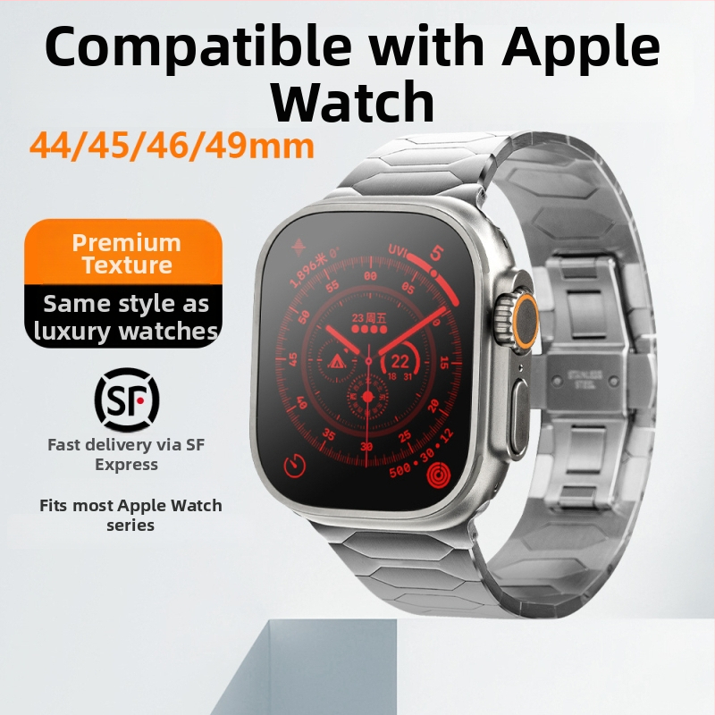Roostevabast terasest Ultra seeria kellarihm Apple Watch Ultra jaoks – universaalne sobivus, Ultra seeria, lihtne stiil