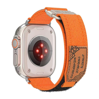 Каишка за Apple Watch (найлонова тъкан; 28 мм интерфейс; закопчалка тип катарама; тегло 18,8 g; съвместима с Apple Watch)