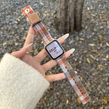 Vunena narukvica za sat s lišćem javorova za Apple Watch
